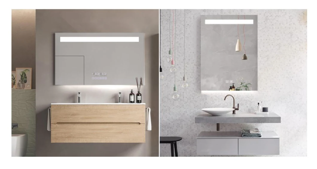 High Quality Smart Touch Switch Environmental Defogger Framed Bathroom LED Mirror
