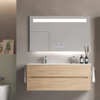 Hochwertiger Badezimmer-LED-Spiegel mit Smart-Touch-Schalter und umweltfreundlichem Defogger