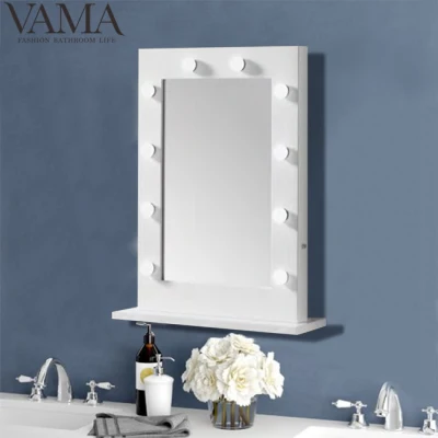 Vama New Design Hollywood-Spiegel, weiße Glühbirnen, Dimmer, Make-up-Spiegel 7703